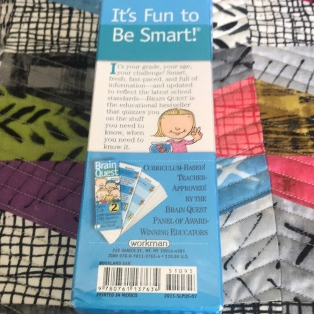 Brain Quest Flashcards Educational Game Grade 2 for 7-8 year olds
